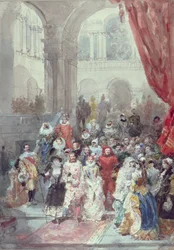 Studie für einen Kostümball der Prinzessin von Sagan